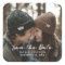 Rustic Brush Script Wedding Save the Date Photo