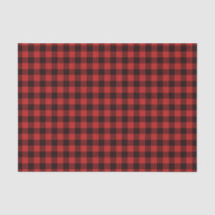 Rustic Buffalo Plaid Christmas Holiday Pattern Tissue Paper