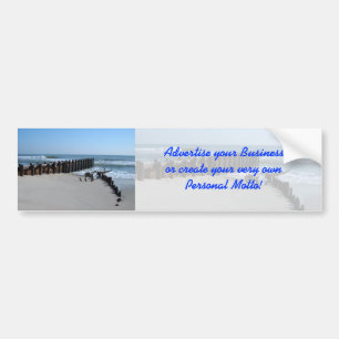Rustic Bulkhead on Beach Bumper Sticker