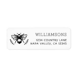 Rustic Bumblebee Return Address