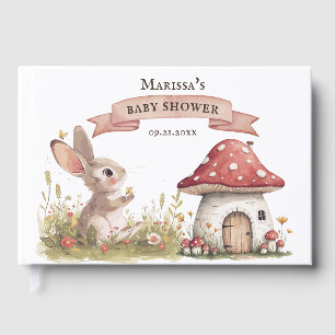 Rustic Bunny Baby Shower Guest Book