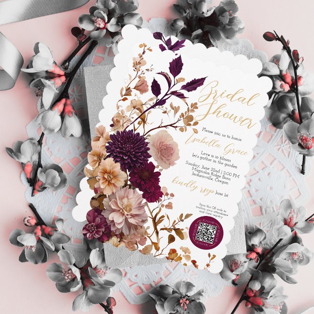 Rustic Burgundy & Blush Wildflower Bridal Shower (Creator Uploaded)