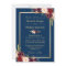 Rustic Burgundy Floral Gold Navy Blue Wedding