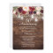 Rustic Burgundy Floral Lights 50th Anniversary