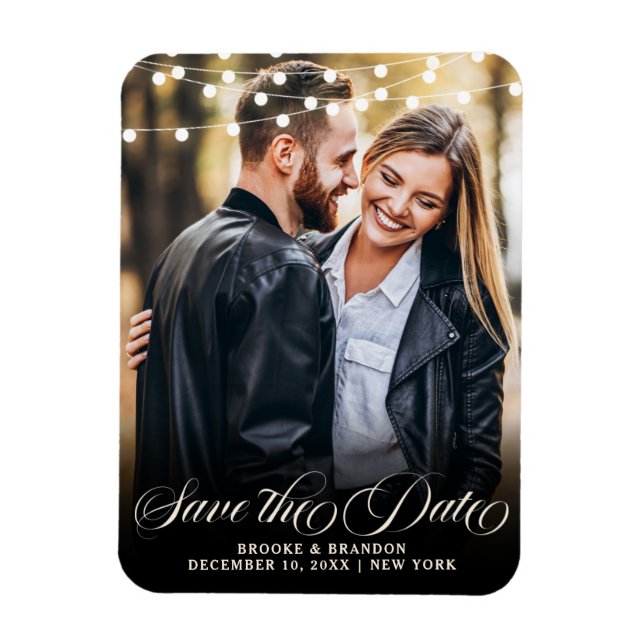 Rustic Burgundy Floral Mason Jar Save the Date Magnet (Vertical)