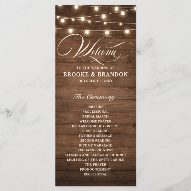 Rustic Burgundy Floral Mason Jar Wedding Programme (Front)