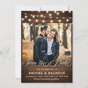 Rustic Burgundy Floral String Lights Mason Jar Save The Date
