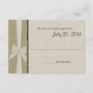 Rustic Burlap and Bow Rustic Country Response