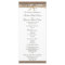 Rustic Burlap and Twine Wedding Program