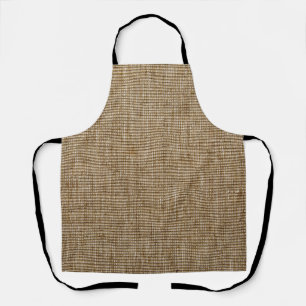 Rustic Burlap Apron – Farmhouse Style Nature 