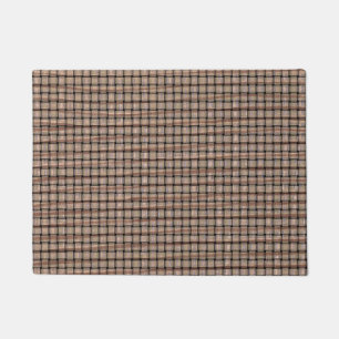 Rustic Burlap Basket Weave Look Doormats