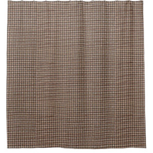 Rustic Burlap Basket Weave Pattern Shower Curtains