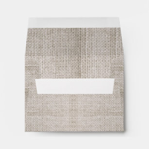 rustic burlap envelopes for RSVP