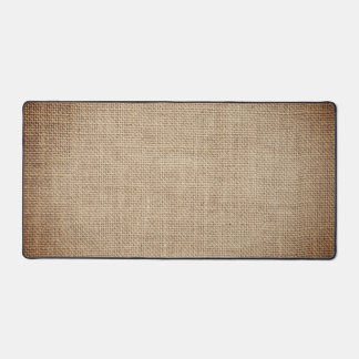 Rustic Burlap Image Desk Mat