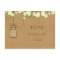 rustic burlap ivory roses wedding RSVP
