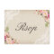 Rustic Burlap Lace Floral Wedding RSVP