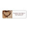 Rustic Burlap Lace Twine Heart Address Labels