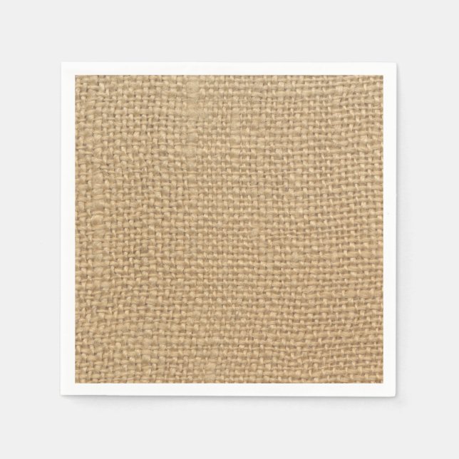Rustic Burlap Napkin (Front)