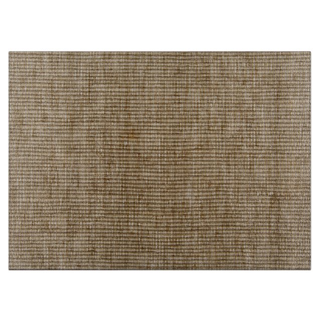 Rustic Burlap Nature Pattern Cutting Board  (Front)