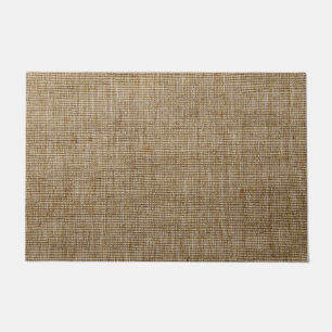 Rustic Burlap Nature Pattern Doormat – Textured 