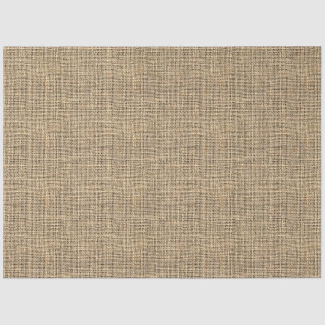 Rustic Burlap Texture Furniture Decoupage Tissue Paper (Front)