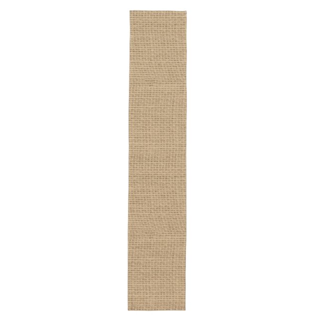 Rustic Burlap Texture Medium Table Runner (Front)