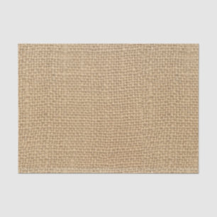 Rustic Burlap Vintage Brown Background Tissue Paper