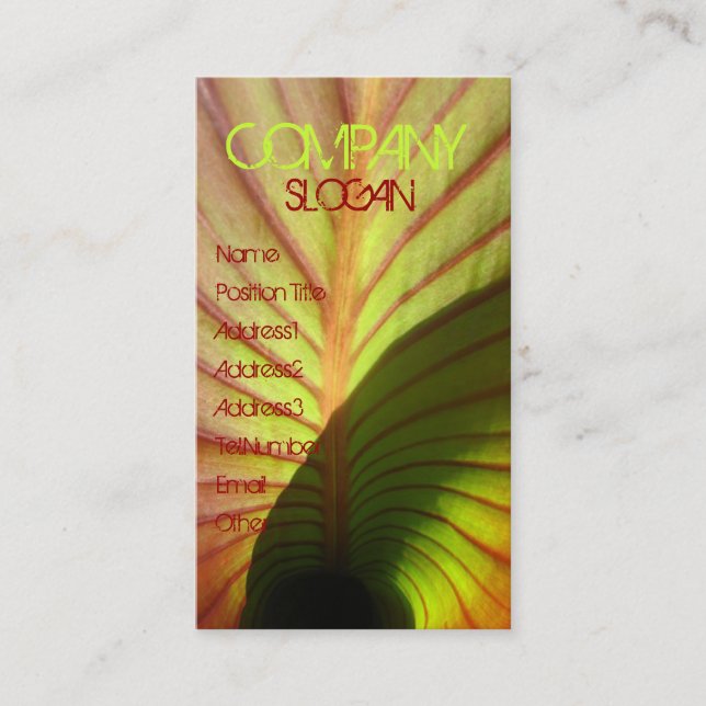 Rustic Business Card (Front)