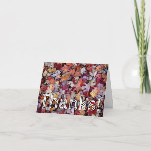 Rustic, Cabin Chic, Nature-Inspired "Thanks!" Card