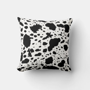 Rustic Cabin Cowhide Print Cozy Farmhouse Cushion