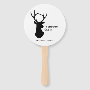 Rustic Cabin Hand Fan