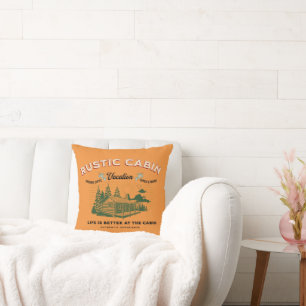 Rustic Cabin Life is Better at The Cabin Cushion