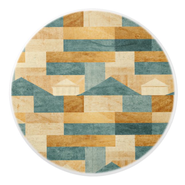 Rustic/Cabin/Lodge/Mountain  Ceramic Knob (Front)