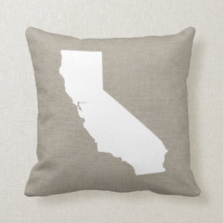 Rustic California State Throw Pillow