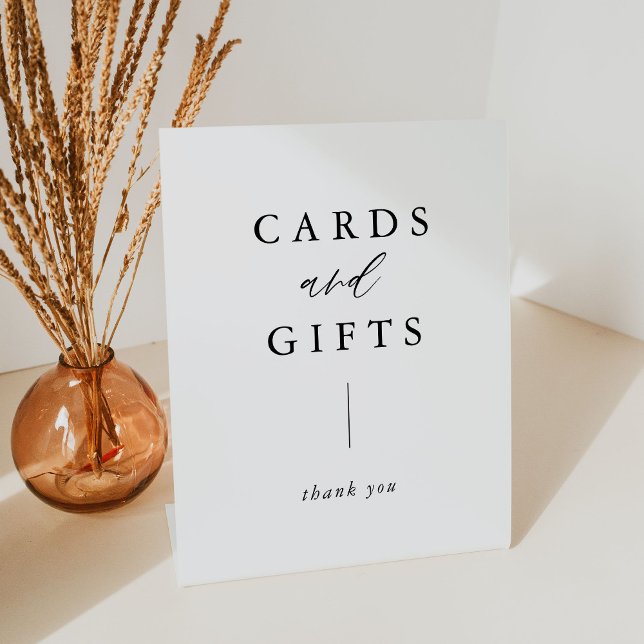 Rustic Calligraphy Cards and Gifts  Pedestal Sign (Creator Uploaded)