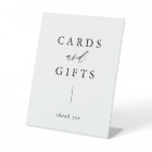 Rustic Calligraphy Cards and Gifts  Pedestal Sign