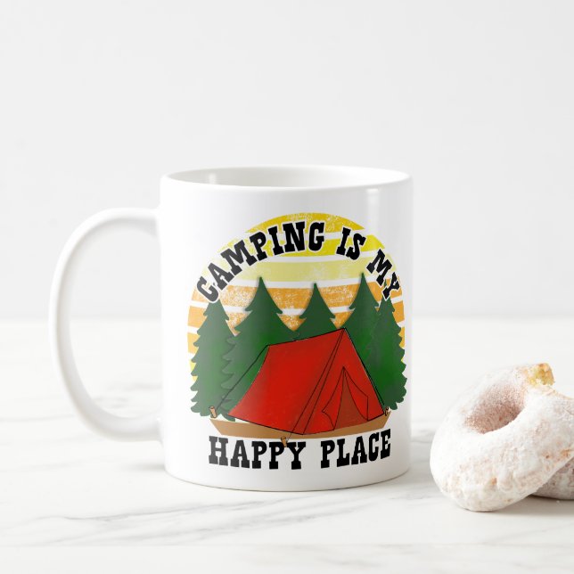 Rustic Campfire Coffee Mug (With Donut)