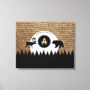 Rustic Camping Outdoors Adventure Canvas Print