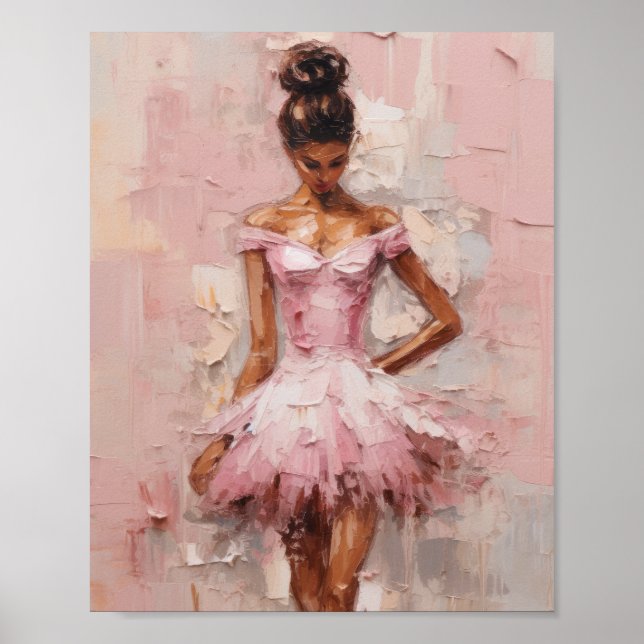 Rustic Canvas Painting | Close Profile Portrait |  Poster (Front)