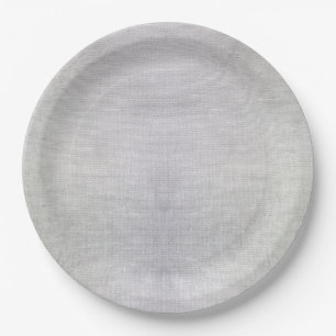Rustic Canvas texture Paper Plates 9 in