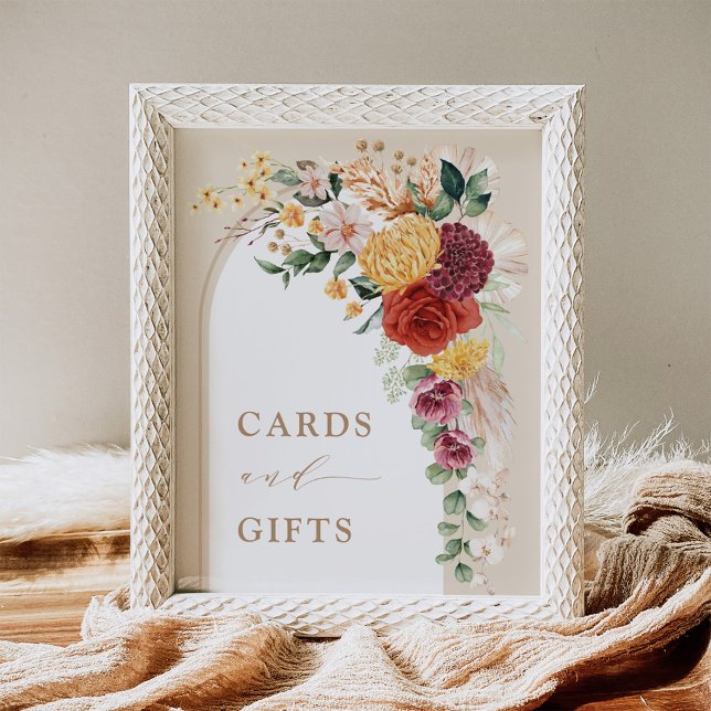 Rustic Cards and Gifts Tropical Boho Floral Sign (Creator Uploaded)