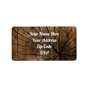 Rustic Carpenters Return Address Labels