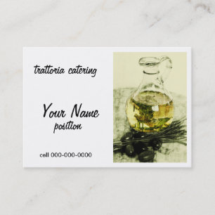 rustic catering  business card