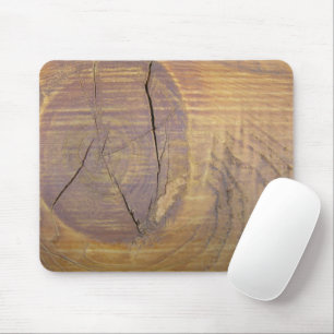 Rustic Cedar Wood Plank Knot Photograph Mouse Pad