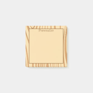 Rustic Cedar Wood Stain Plank Board Post-it Notes
