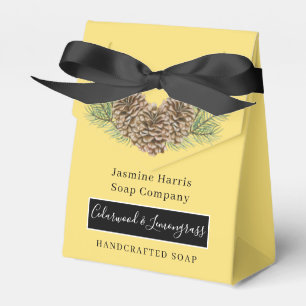 Rustic Cedarwood Lemongrass Artisan Soap Favour Bo Box