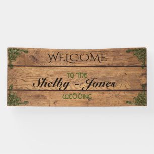Rustic Celtic Claddagh Wedding Banner