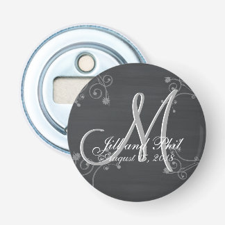 Rustic Chalkboard 3d Monogram Bottle Opener