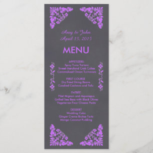 Rustic chalkboard art deco wedding menu deco1