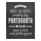 Rustic Chalkboard Banner Photo Booth Wedding